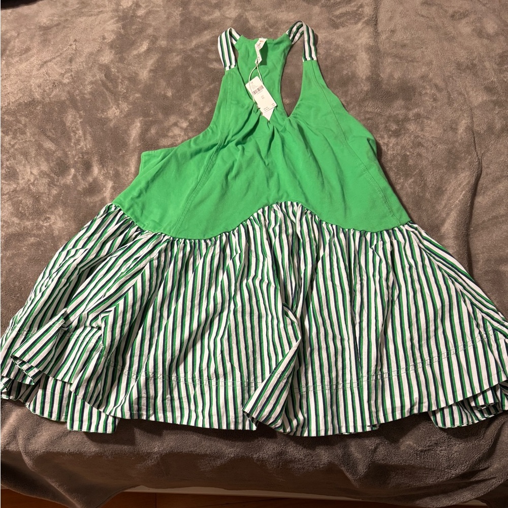 โจ Anthropologie Spring Fling Racerback Babydoll Mini Dress Sz XL - Picture 6 of 9